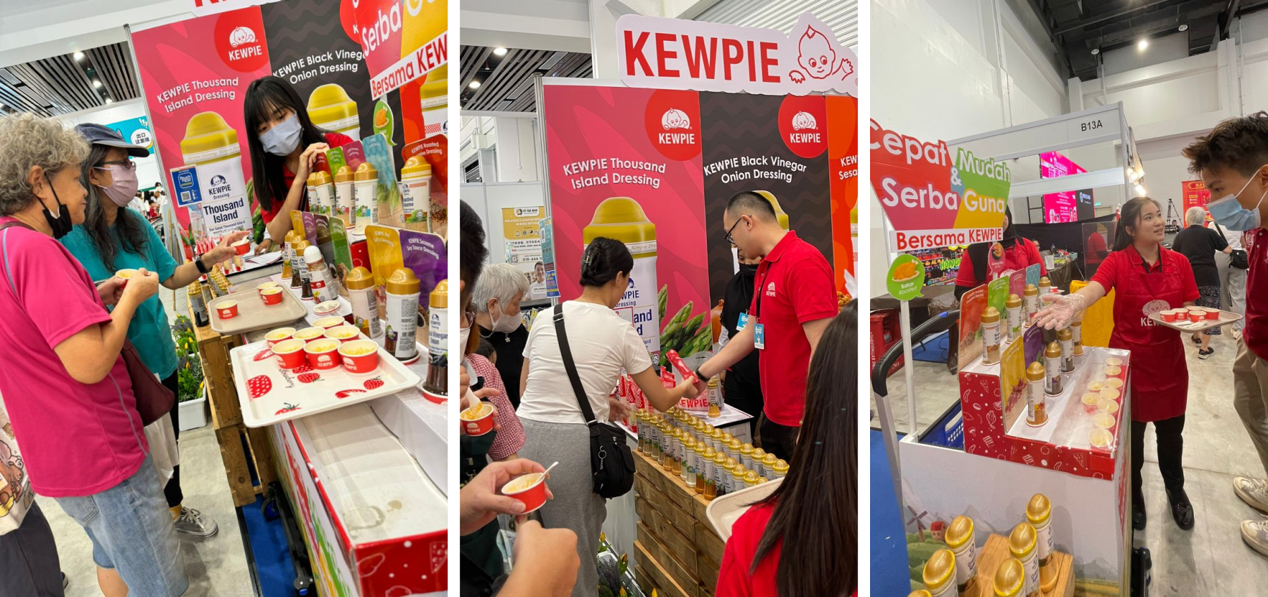 KEWPIE Malaysia Lights Up Ifood Ivege Event with Flavorful Versatility! On December 8th to December 10th, the bustling Pavilion Bukit Jalil Exhibition Hall welcomed an exceptional gathering of food enthusiasts at the Ifood Ivege event. Among the diverse array of Food and Beverage offerings, KEWPIE Malaysia stood out as a beacon of flavour and innovation. Known for its delightful range of products, KEWPIE engaged the audience with enticing promotions and tempting offerings. A highlight was the irresistible 1+1 package deal, accompanied by exclusive KEWPIE limited edition cutlery sets. Furthermore, the spotlight shone on the recently introduced KEWPIE Spicy Tomato Pasta Sauce, crafted to cater to local preferences.