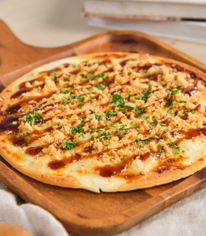Smoky Japanese BBQ Chicken Floss Pizza